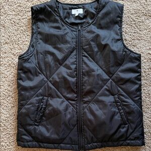 Socialite Black Quilted Vest